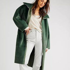 NEW! Free People Lana Coat in Green